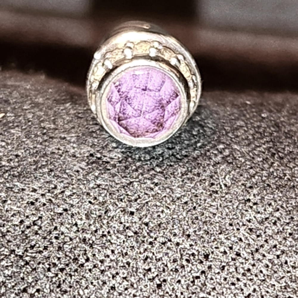 David Yurman Wire Bracelet Amethyst and Diamond 14k & 925 - Picture 6 of 13